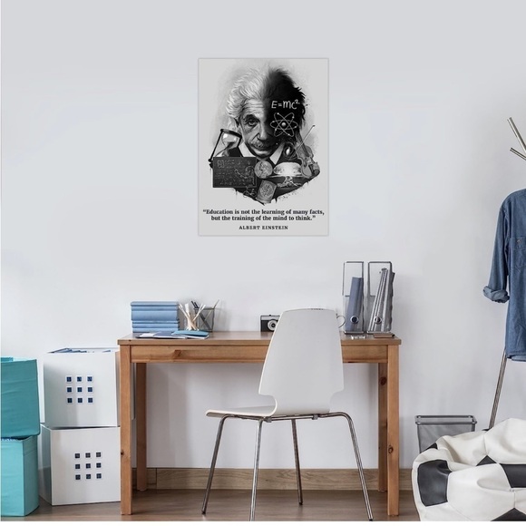 Albert Einstein Poster Inspirational and Motivational Quote (18 x 24, Laminated) - Picture 3 of 4
